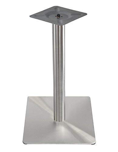 ONPIRA Tischgestell Single Edelstahl Quadratisch 45 x45 cm Untergestell Tischfuss Bistrotisch Bistro