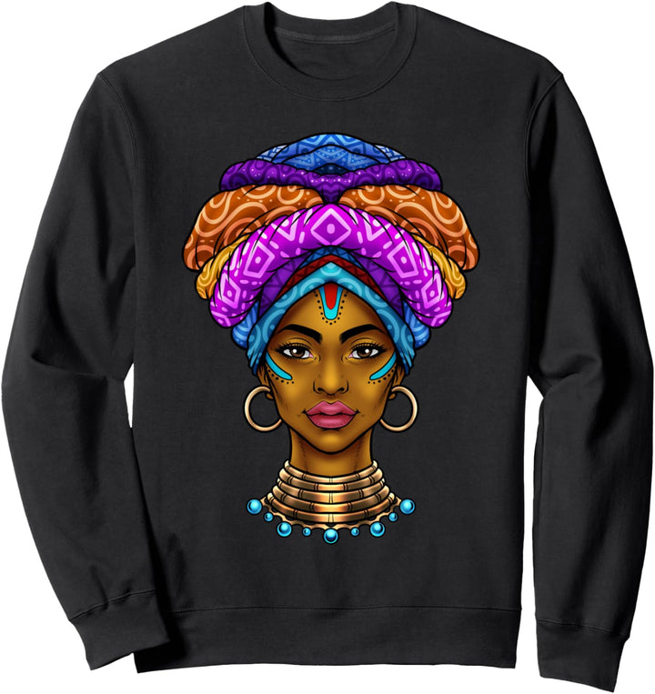 Schöne afrikanische Königin - Melanin Schönheit Sweatshirt
