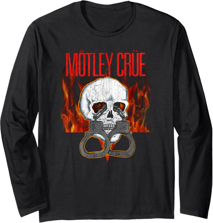 Mötley Crüe - Skull Flames Langarmshirt