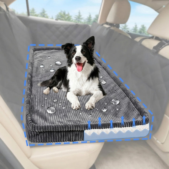 Loiion Hundebett Grosse Hunde Auto, rutschfeste Hundematte Auto, Weicher Rücksitz Autodecke Hund Rüc