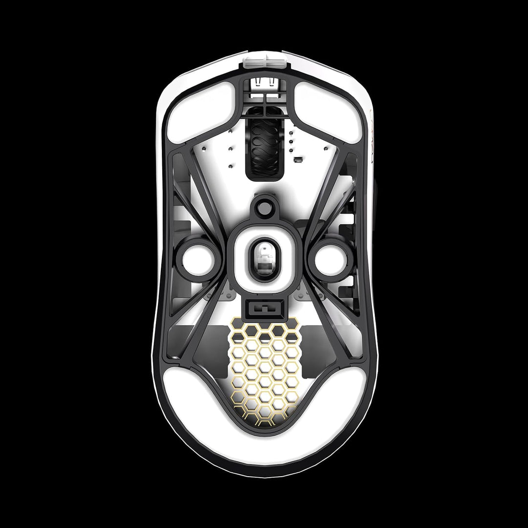 Lamzu Maya X kabellose Gaming-Maus, 47 g, optischer Schalter, 30.000 DPI, symmetrisch, Nordic 52840