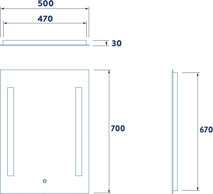 Croydex chilcombe Hang 'N' Lock Glas, Glas, Glas, 3x40x60.5 cm Henbury, Henbury