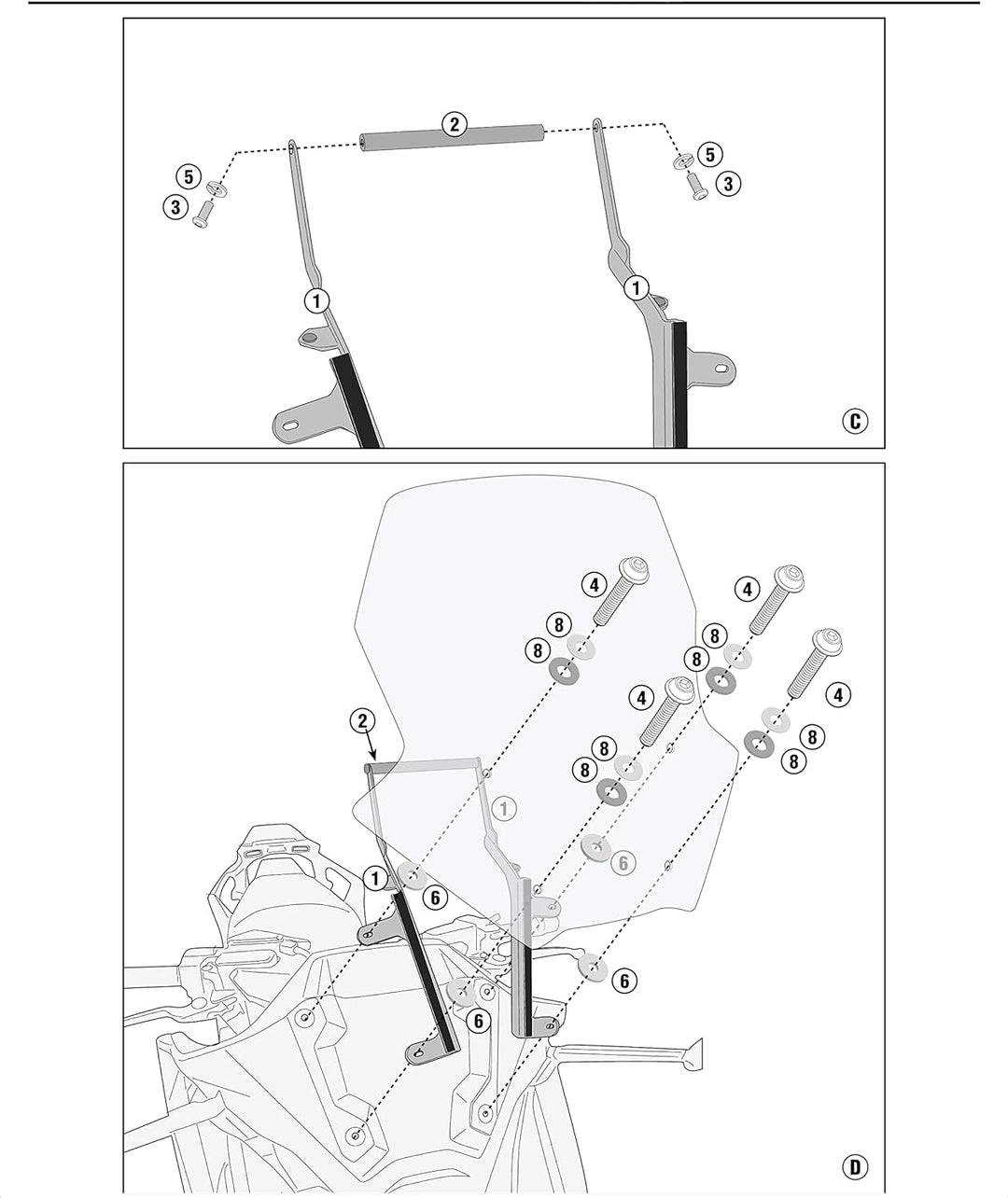 Cockpit-GPS-Halterung für Honda Forza 750 2021-2023