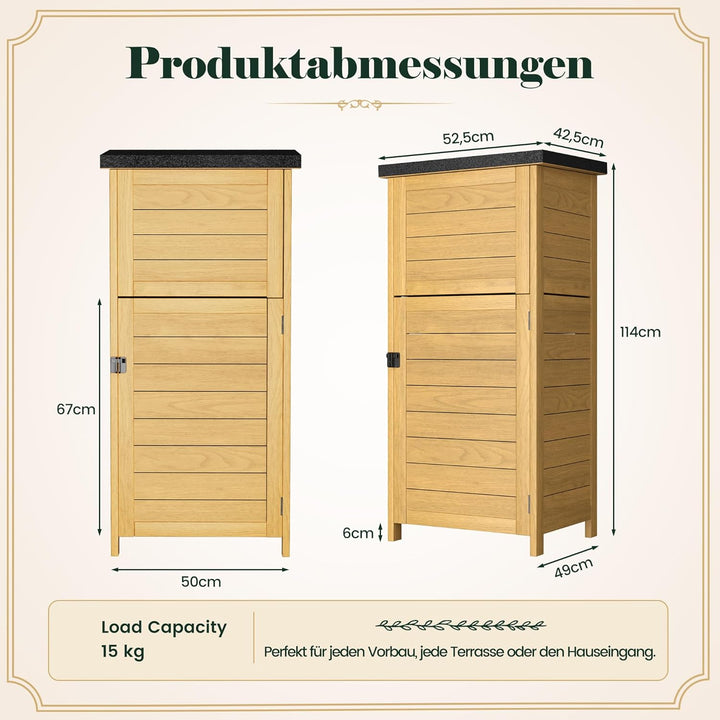 Pamapic Paketbox, Extra Grosse Briefkasten mit Paketfach den Aussenbereich, Bodenmontiert, Abschlies