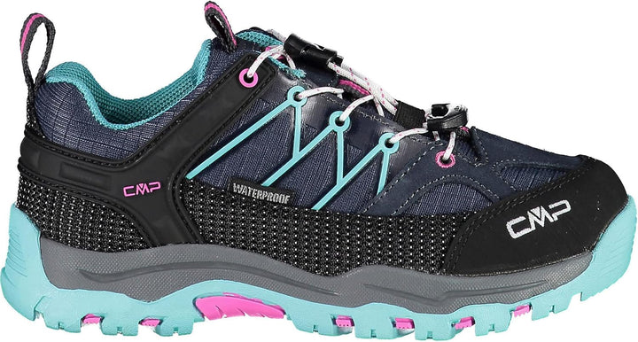 CMP Unisex Kinder Kids Rigel Low Trekking Shoes WpTrekking-Schuhe 28 EU B Blue Acqua, 28 EU B Blue A