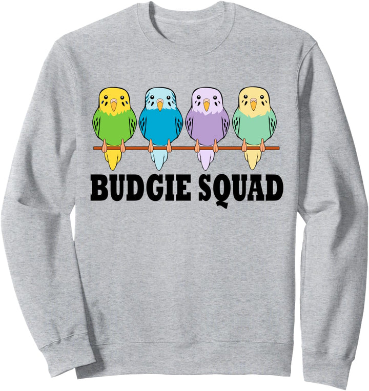 Wellensittich Squad Lustiges Papagei Team Sweatshirt