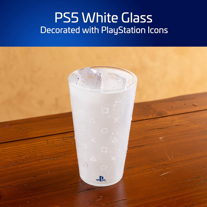 PlayStation Tumbler - Offiziell lizenziert, PS5 Tumbler für kalte Getränke, Weiss umhüllt, Geschenk