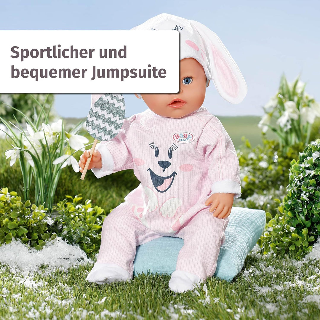 BABY born Häschen Kuschelanzug, Strampelanzug für 43 cm Puppen, 834473 Zapf Creation