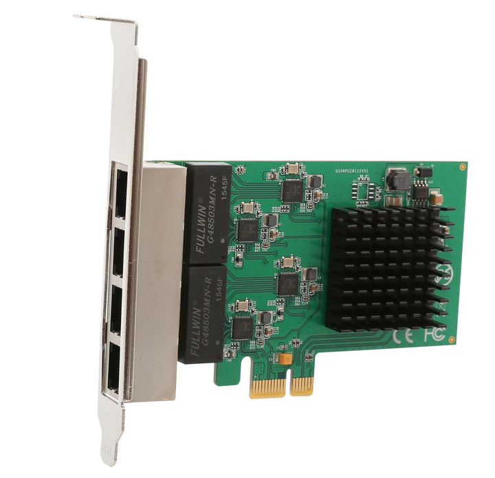 Syba Multimedia 4 Port Gigabit Ethernet PCI-e X1 Netzwerkkarte (SI-PEX24042) 4 port Gigabit NIC PCIe
