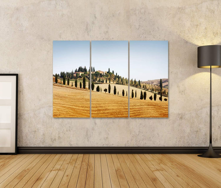 islandburner Bild auf Leinwand Typische Landschaft In Der Toskana Im Herbst Bilder Wandbilder Poster