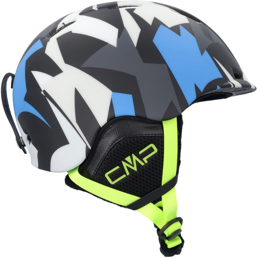 CMP Kinder XJ-4 Helm Snowboardhelm S Blau/Weiss/Schwarz, S Blau/Weiss/Schwarz