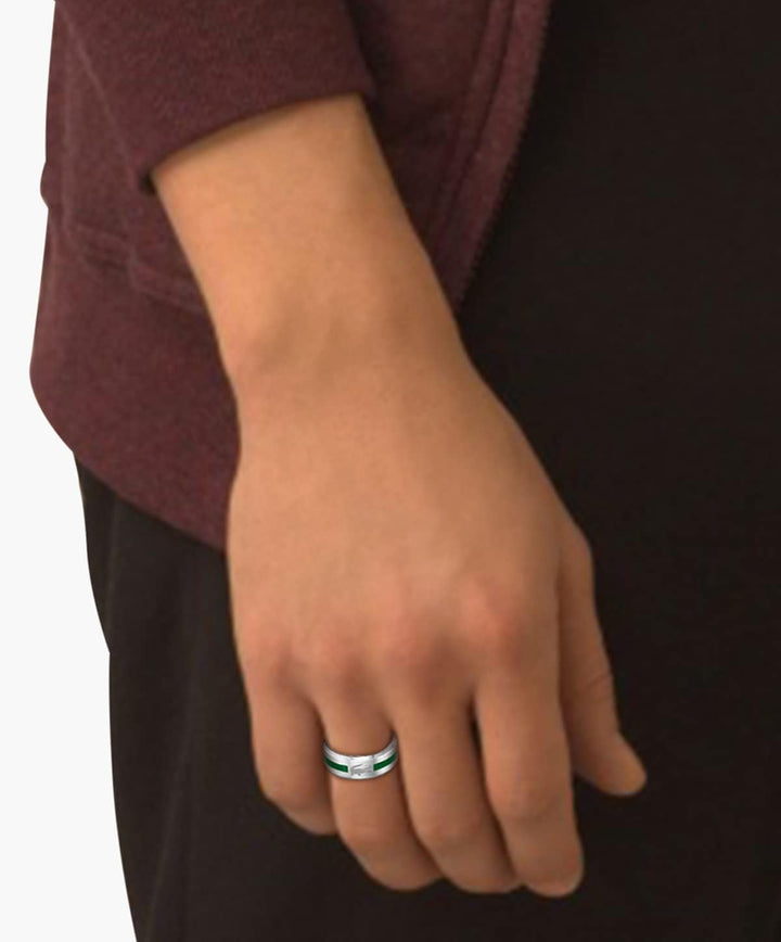 Lacoste ring für Herren Kollektion LACOSTE BASELINE 62 Silver, 62 Silver