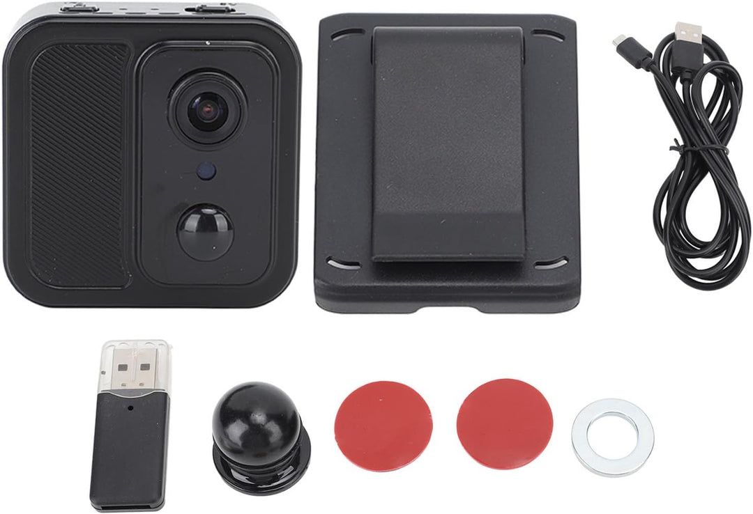 4K HD Wireless WiFi Magnetische Ultradünne Nachtsicht-Minikamera mit Rückseitigem Clip, 160-Grad-Wei