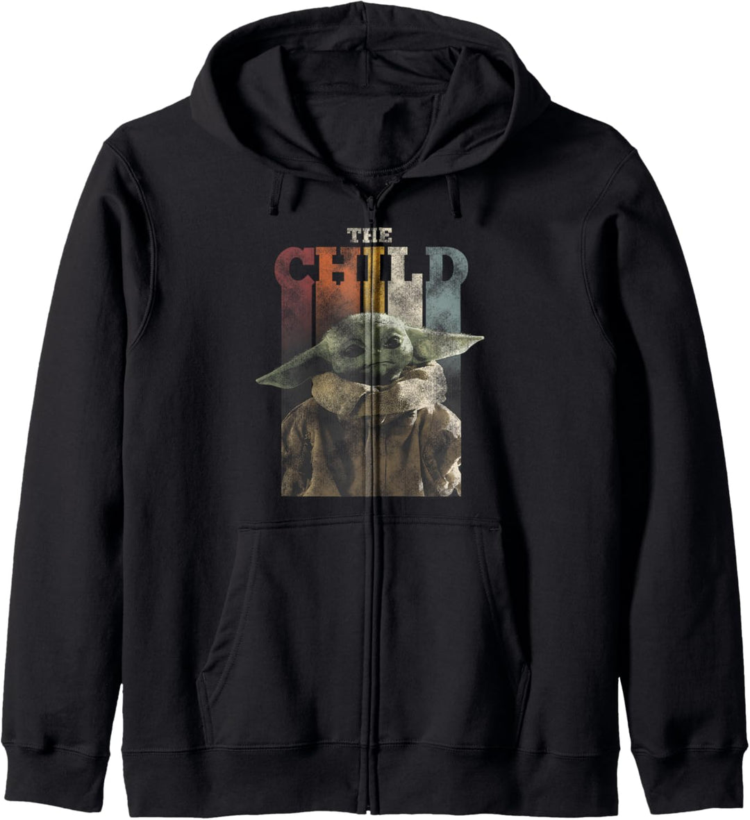 Star Wars The Mandalorian The Child Colorful Letters Kapuzenjacke