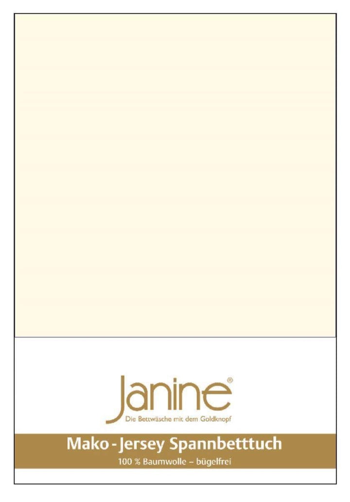Janine Spannbetttuch 5007 Mako Jersey 140/200 bis 160/200 cm Natur Fb. 07 140/200 cm - 160/200 cm Na