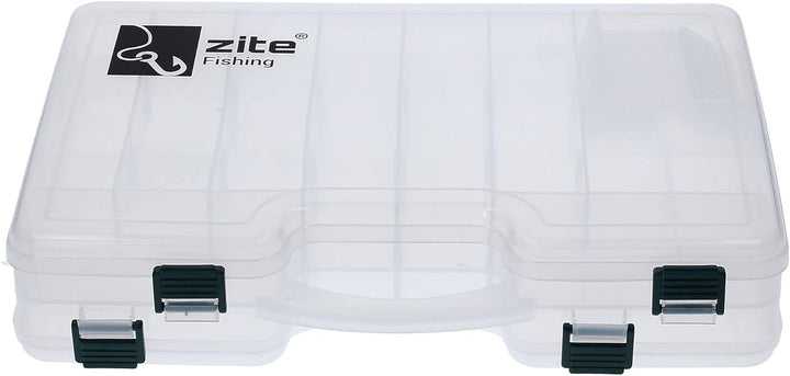 Zite Fishing Tackle-Box Angeln Gross - Doppelseitige Angel-Zubehör Angelbox - Auch ideal als Köderbo