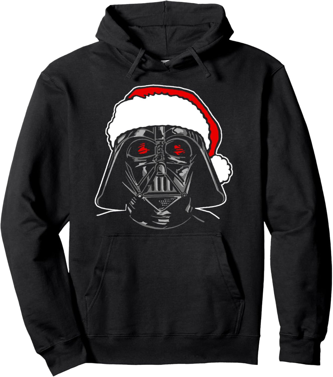 Star Wars Darth Vader Santa Hat Outline Pullover Hoodie