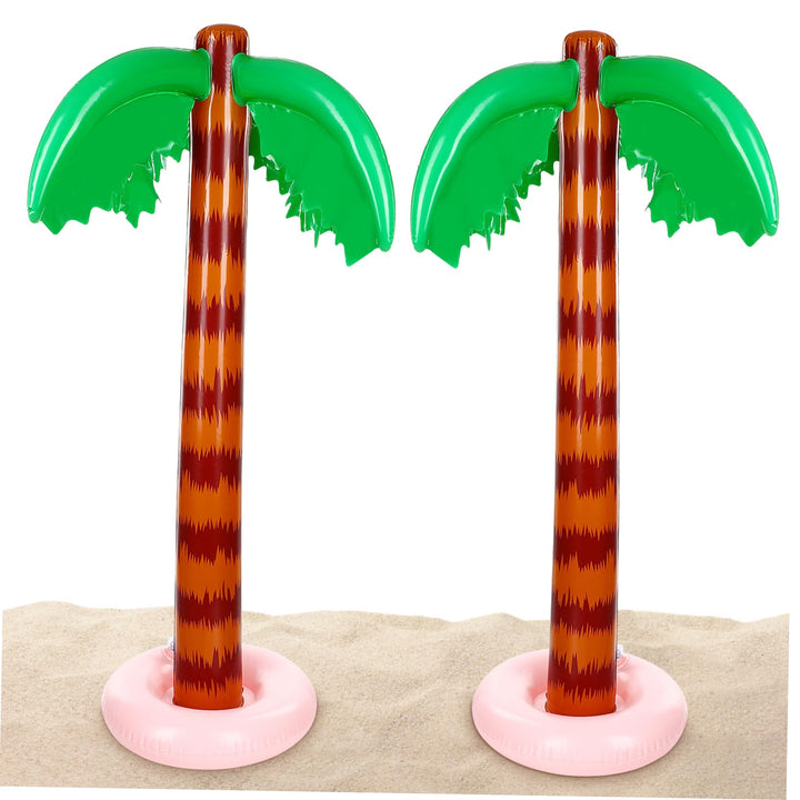 Toyvian Aufblasbare Palm Bäume Und Kokospalmen 2 Stück Sommerspielzeug Für Pool Und Strand Mit Spezi