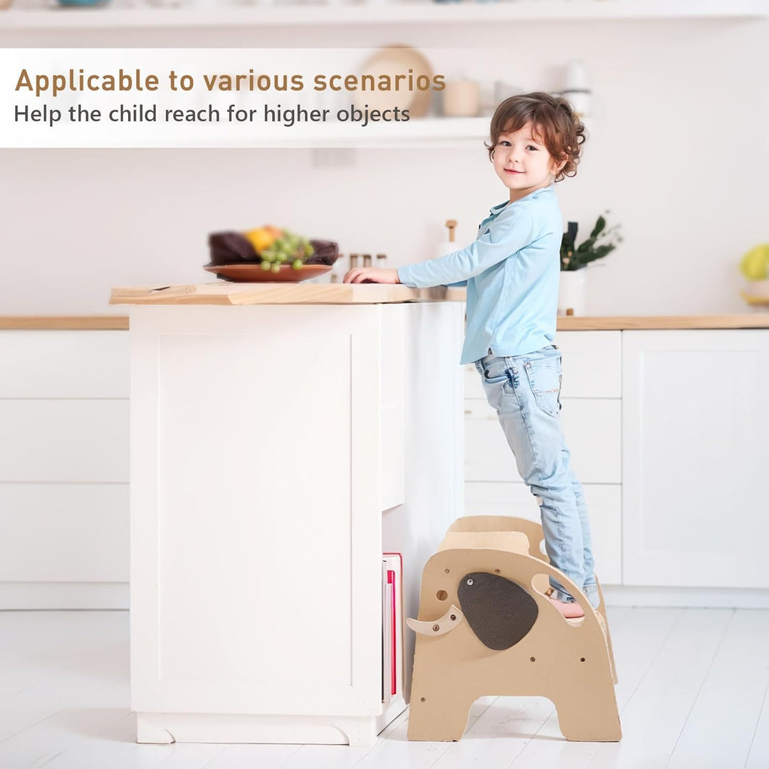 Promise Babe Tritthocker für Kinder Holz Lernturm Montessori Für Kinder Tritthocker 2 Stufen Baby Kl