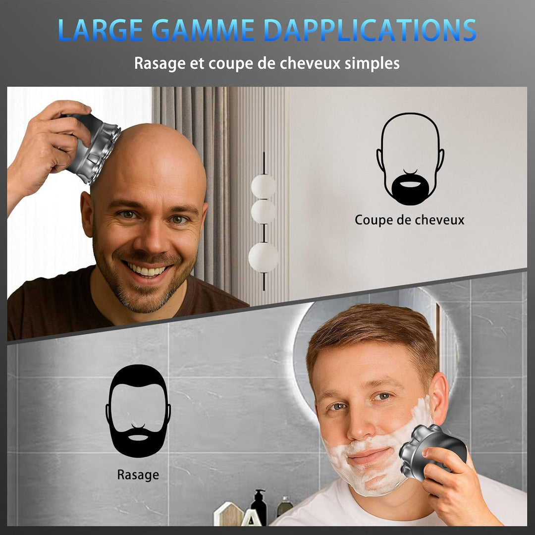 Glatzen Rasierer Herren Elektrisch, Wasserdichter Elektrischer rasierer herren, Magnetische Head Sha