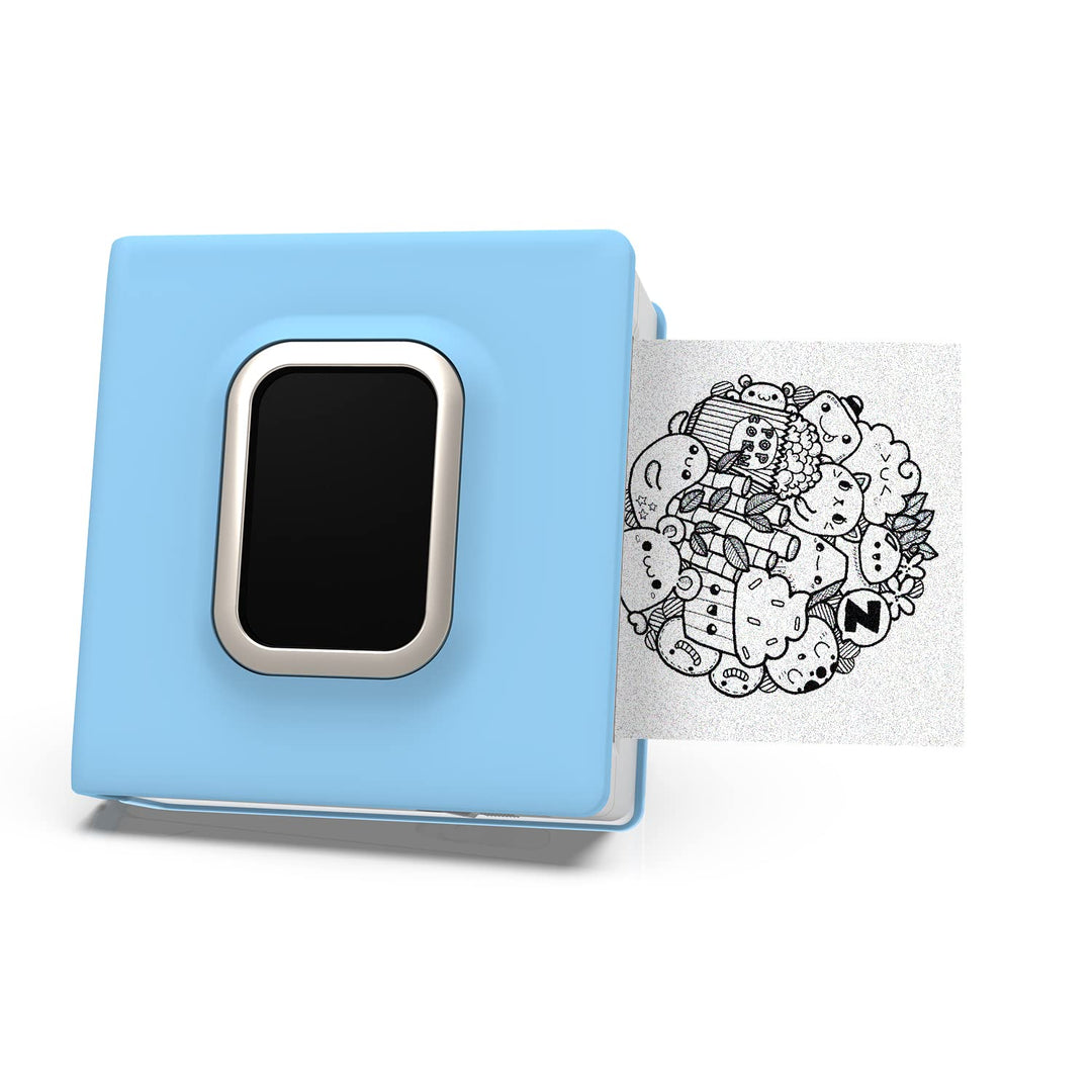 PokeLabel M02D Mini Drucker, Taschendrucker für Smartphone &amp; Tablet, Thermo-Fotodrucker zum Drucken