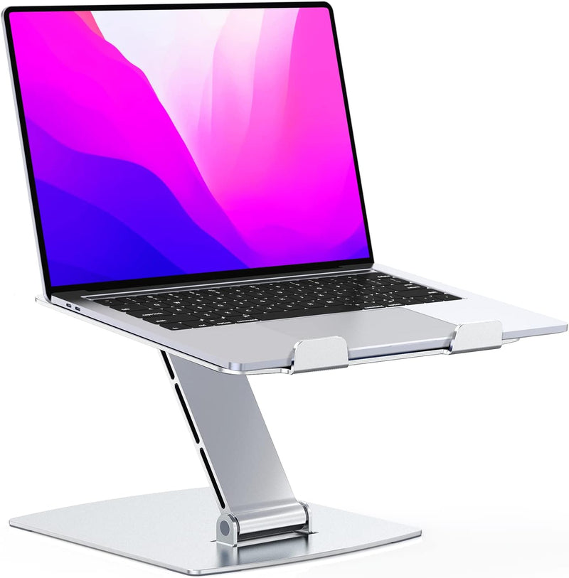 Glangeh Laptop Ständer Höhenverstellbar, Ergonomischer, Tragbarer Notebook Ständer für Schreibtisch,