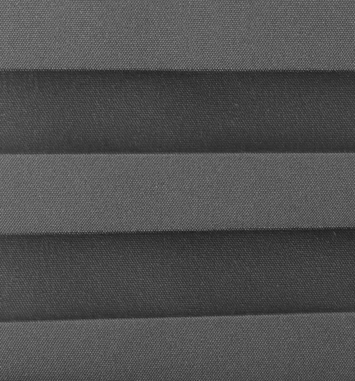 Domdeco Plissee 70x220cm Anthrazit mit weiss lackierten Alu-Profilen, KlemmFix-Halterung zur Montage