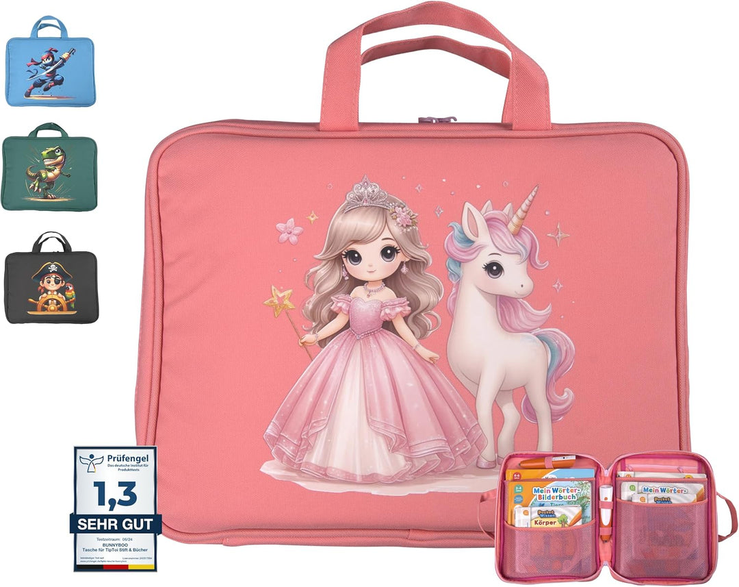 bunnyboo Tasche für TipToi - Platz für bis zu 8 Bücher - TipToi Starterset mit Einsatz für Tiptoi St
