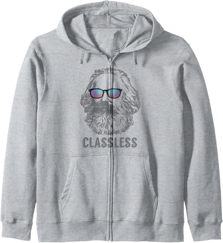 Classless Karl Marx Classic Marxist Marxism Workers Funny Kapuzenjacke