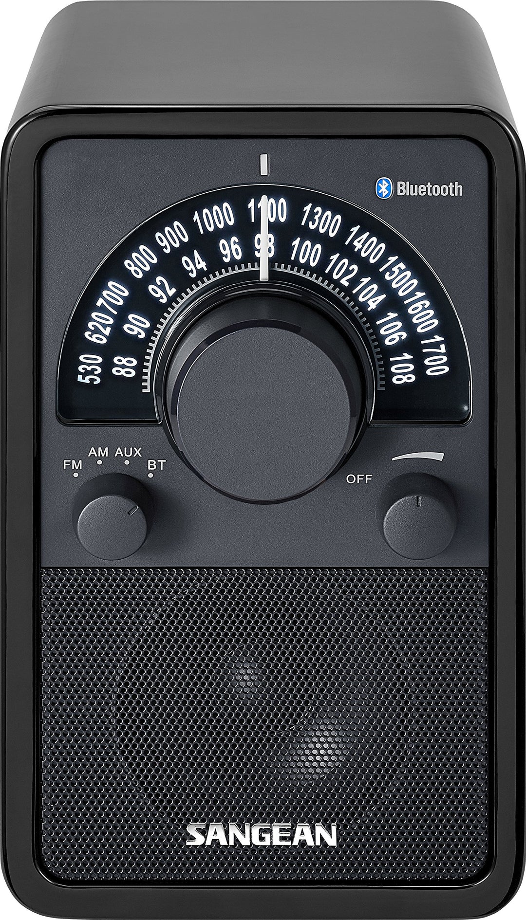 Sangean WR-15BT Retro bluetooth Radio mit AM und FM - Schwarz