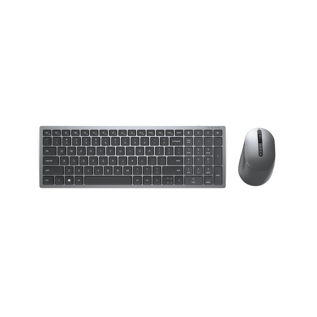 Dell KM7120W, Wireless, Multimedia, Tastatur und Maus Set, US International (QWERTY), schwarz