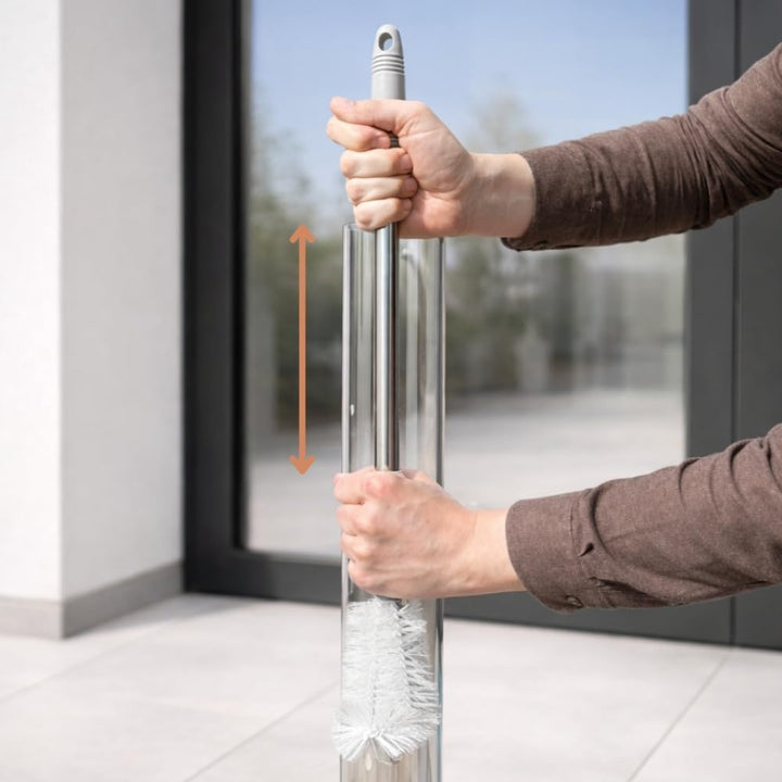 GARDENFLARE Pflege- & Zubehörset für Klassik Feuerrohr – 4-teilig mit Schaufel, Trichter, Teleskop-G