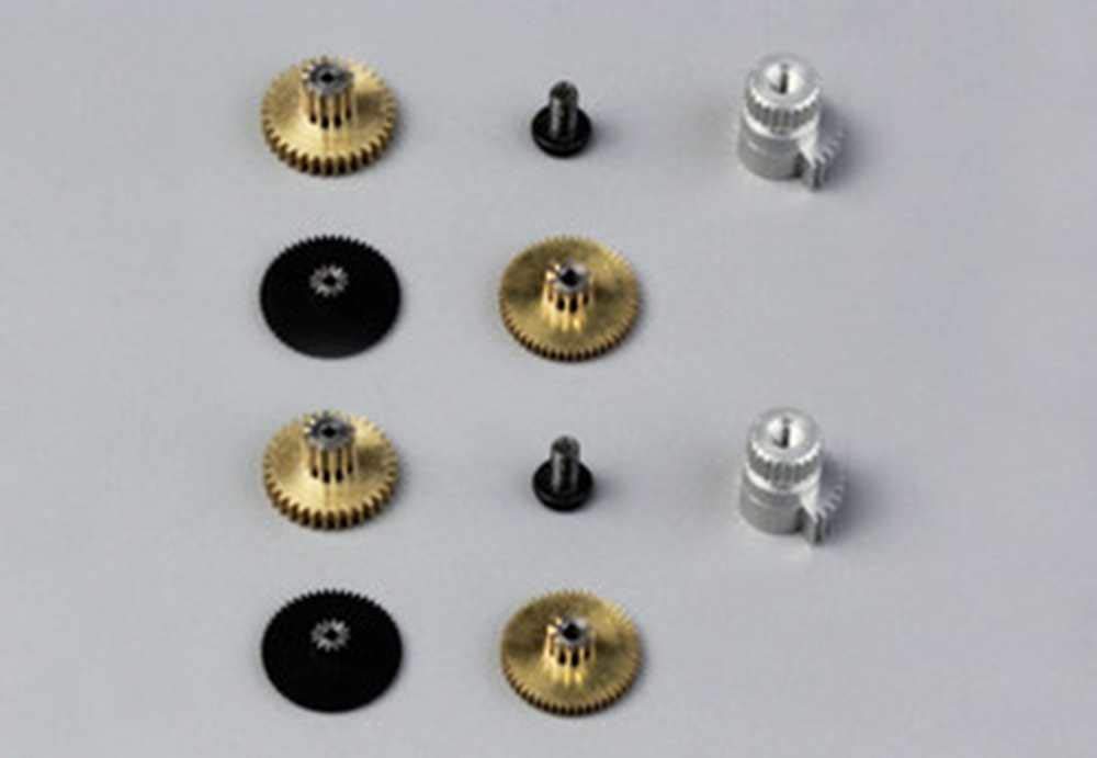 Getriebesatz / Zahnradsatz Metall für Tiny- S (2x)