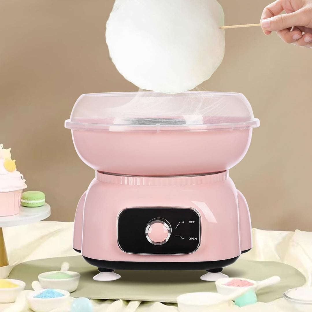 Zuckerwattemaschine, Zuckerwatte Maschine mit Stäbchen und Messlöffel, Zuckerwatte für Kinder Party,