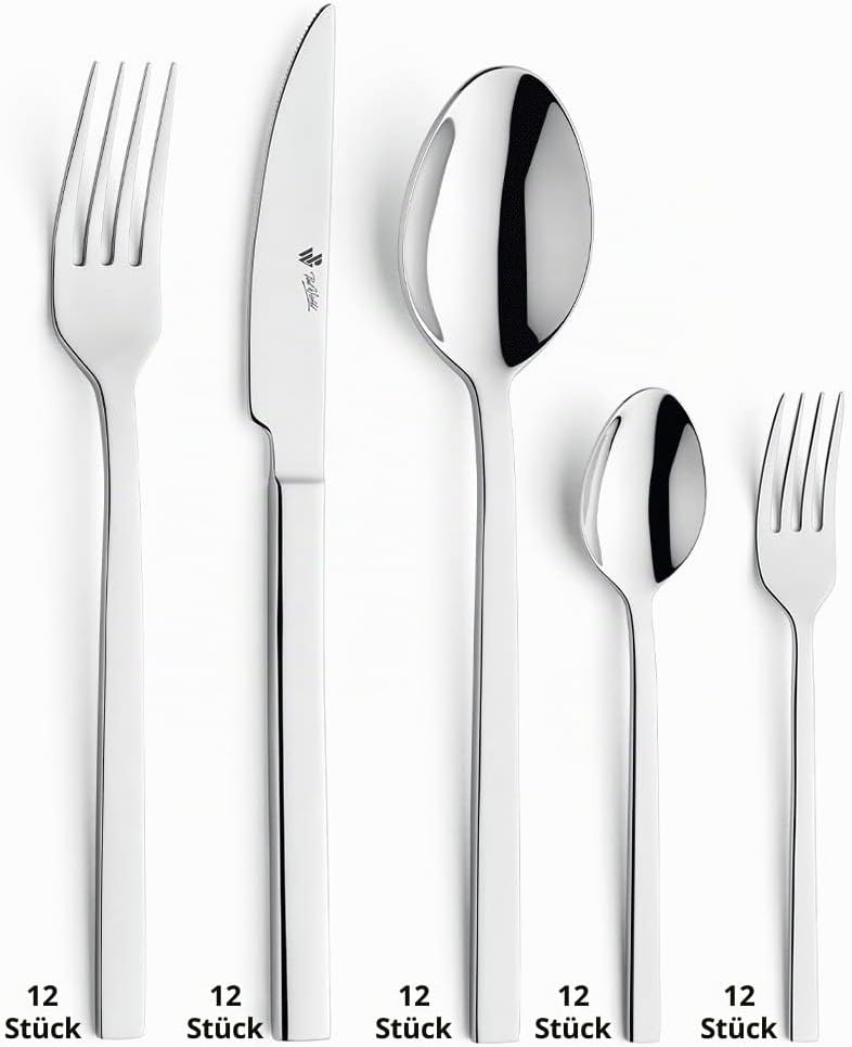 Paul Wirths Besteckset 60-teilig, Edge