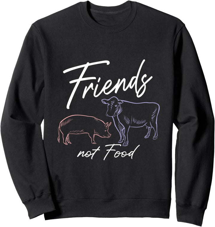 Friends Not Food Vegetarier Tierschutz Veganer Sweatshirt
