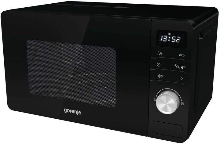 Gorenje MO 20 A3B Mikrowelle, SmartDisplay Funktion, 20 Liter - 800 Watt - Schwarz