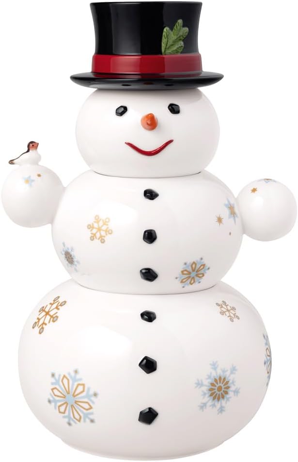 Villeroy & Boch – Christmas Toys Memory Dose, drei übereinander gestapelte Dosen, Gebäckdose in Schn