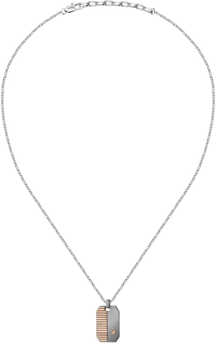 Maserati Jewels Herren Halskette aus Stahl,IP RG,IP GUN - JM222AVD01