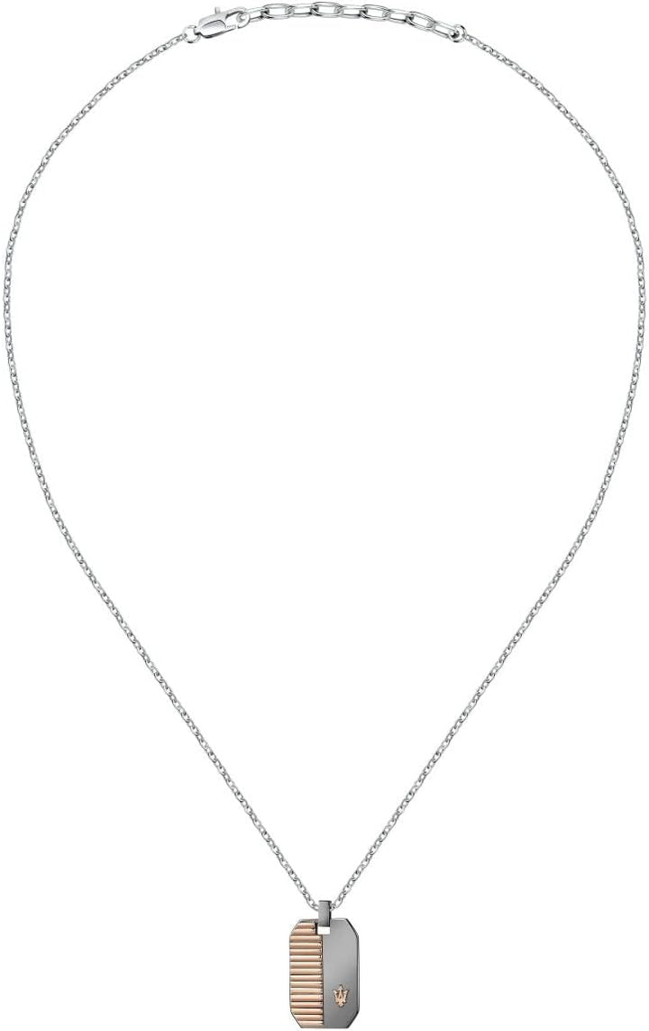 Maserati Jewels Herren Halskette aus Stahl,IP RG,IP GUN - JM222AVD01