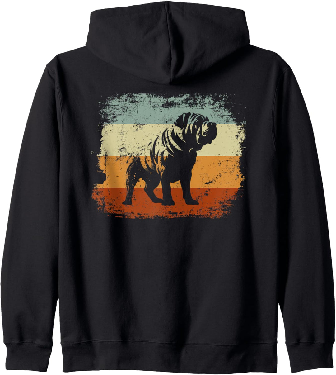 Shar-Pei Hund Retro Style Kapuzenjacke