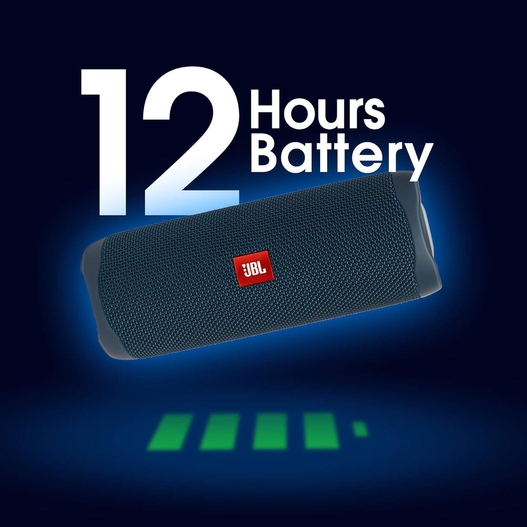 JBL Flip 5 Bluetooth Box (Wasserdichter, portabler Lautsprecher mit umwerfendem Sound, bis zu 12 Stu