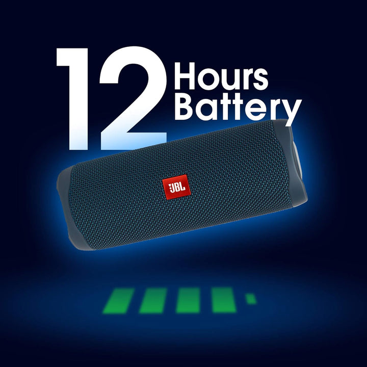 JBL Flip 5 Bluetooth Box (Wasserdichter, portabler Lautsprecher mit umwerfendem Sound, bis zu 12 Stu