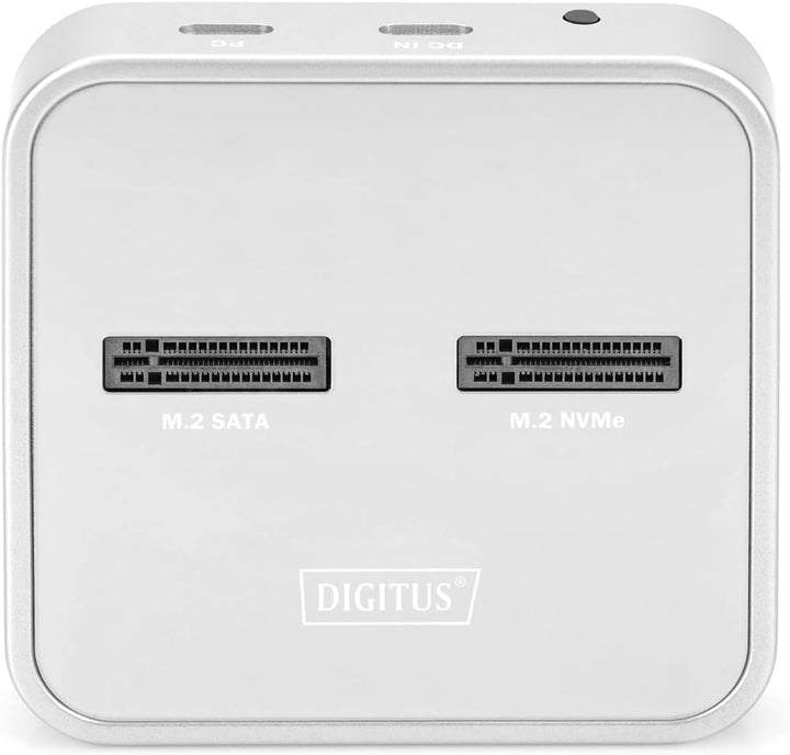 DIGITUS USB Typ-C 3.1 Duale M.2 NVMe & mSATA-SSD-Dockingstation - M.2-Modultyp 22110, 2280, 2260, 22