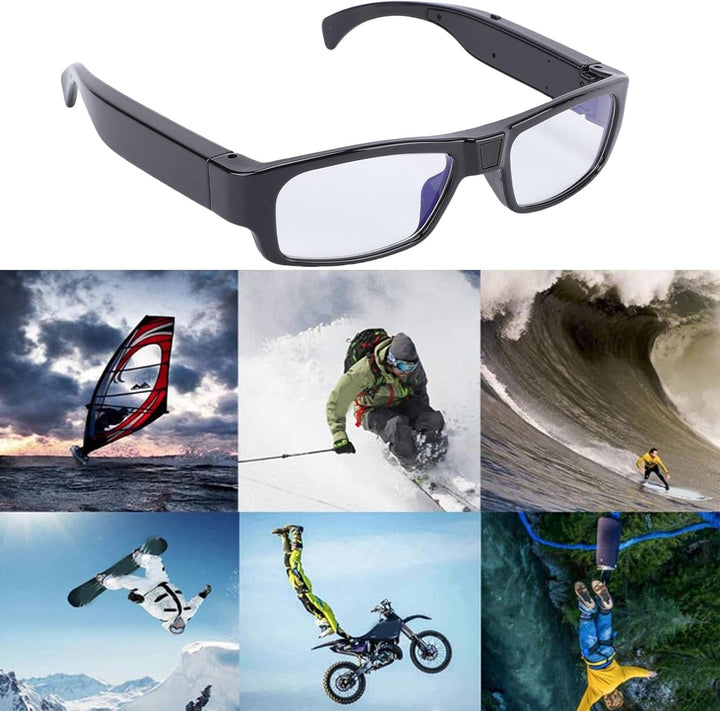 1080P HD Smart-Kamera-Brille, Weitwinkel-Video-Sonnenbrille, 1,5 Stunden Akku-Brille mit Verhinderun