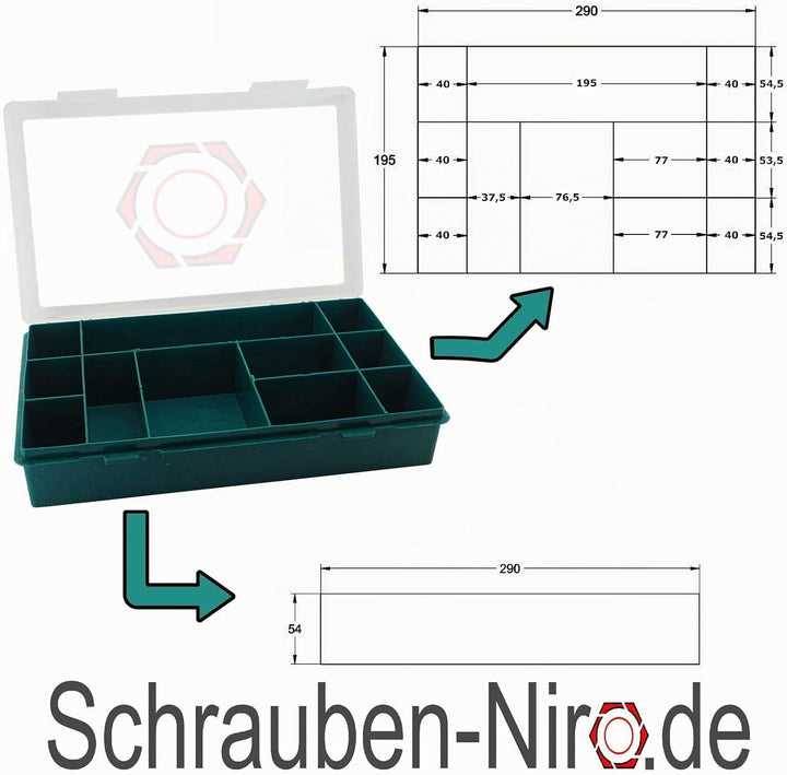 Sortiment/Set Edelstahl Senkkopfschrauben M8 DIN 7991 VA A4 V4A Innensechskant M8 | A4/V4A, M8 | A4/