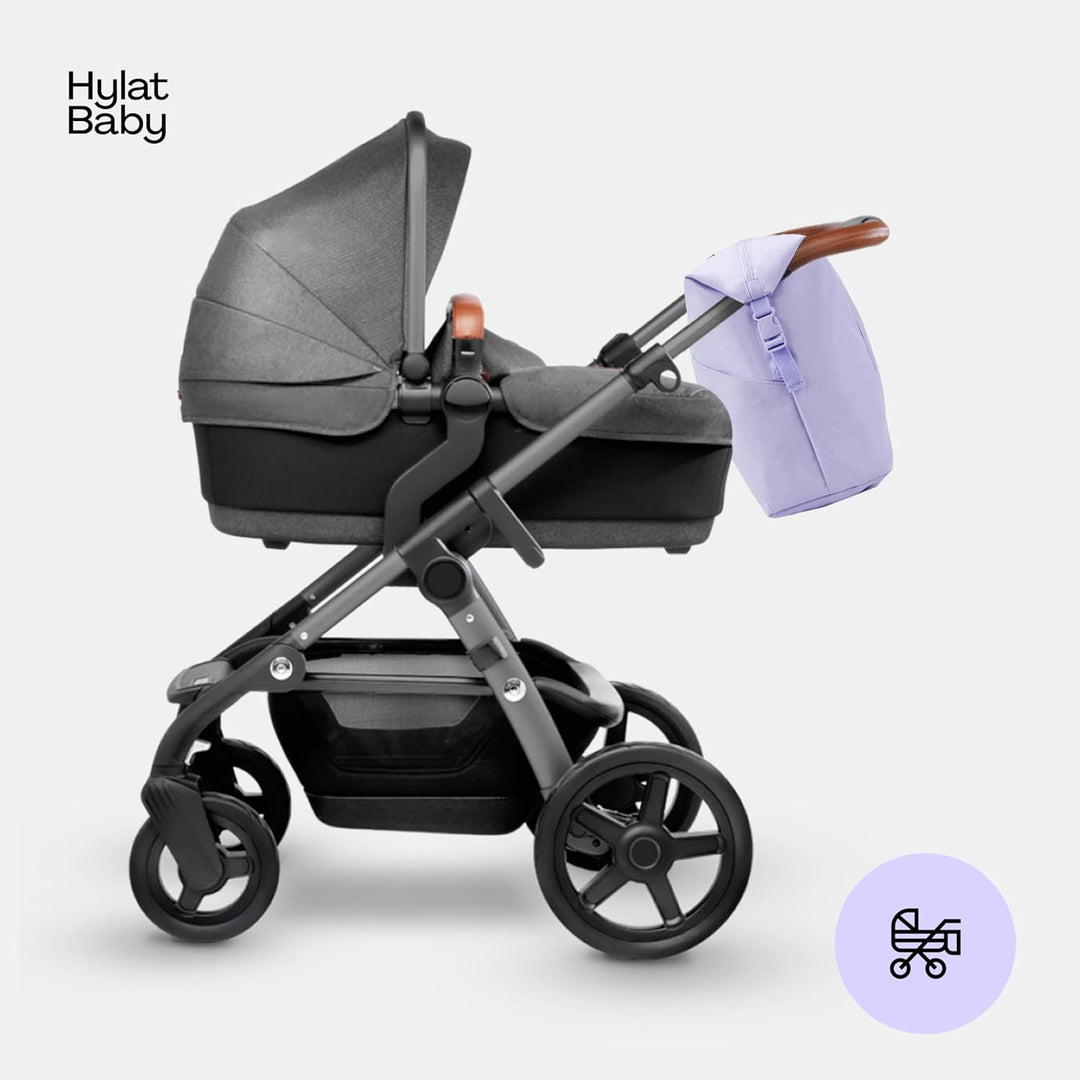 Hylat Baby Wickeltasche mit Wickelunterlage und Baumwolltasche - moderne Tasche für Windeln und Kind