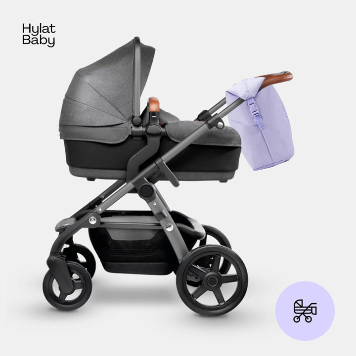 Hylat Baby Wickeltasche mit Wickelunterlage und Baumwolltasche - moderne Tasche für Windeln und Kind