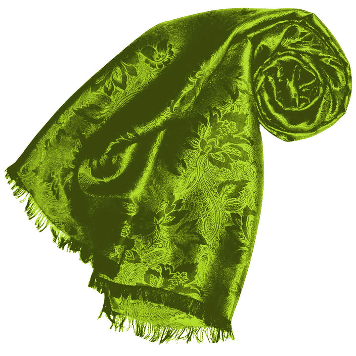 Lorenzo Cana Damen Schal Luxustuch elegant gewebt in Damastwebung, florales Paisleymuster aus Viskos