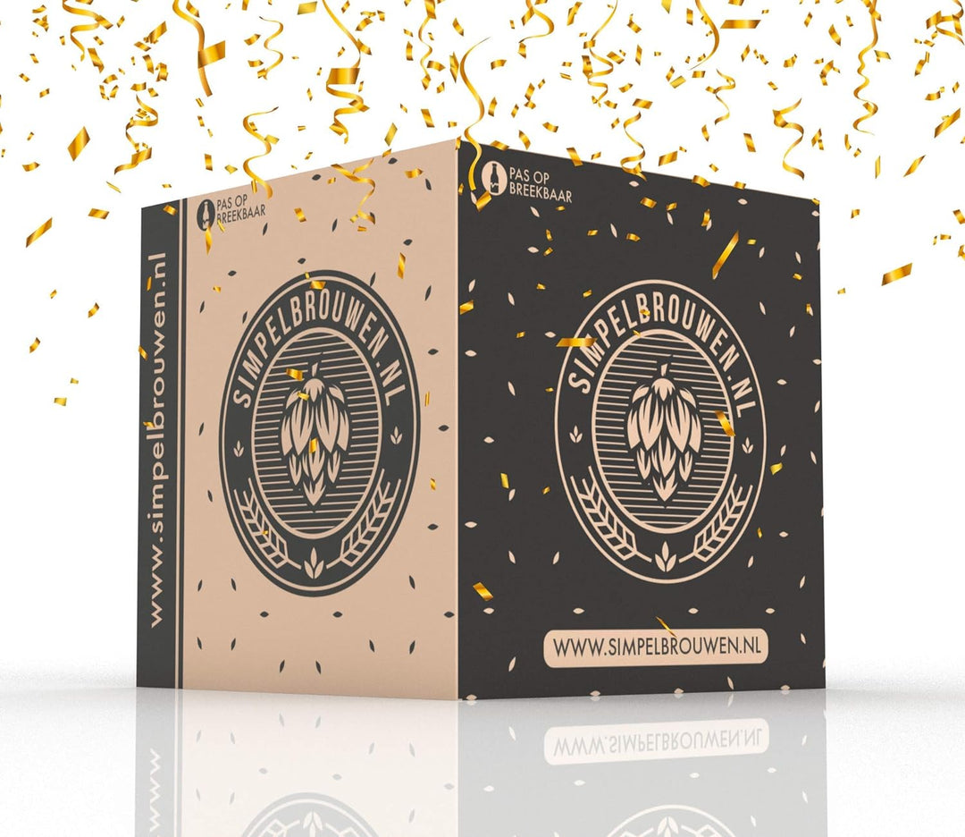 Simpelbrouwen® Bierbrauset Geschenkbox - Blondes Bier - Brauen Sie Ihr eigenes Bier - Brauen Sie Bie